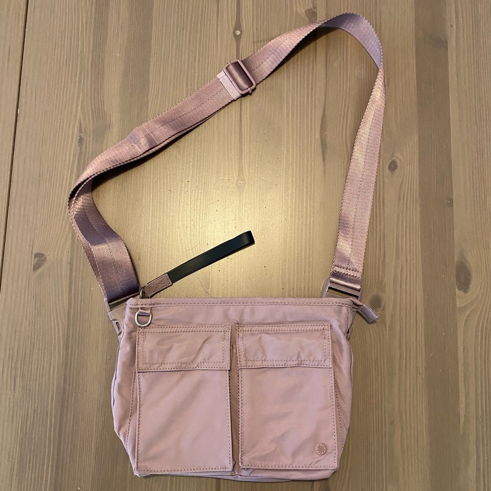 Athleta pink crossbody bag